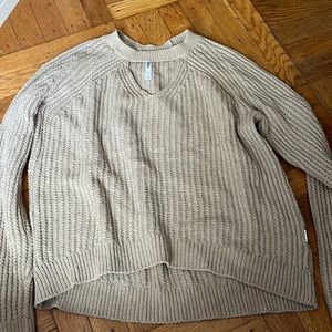 RVCA tan sweater size s